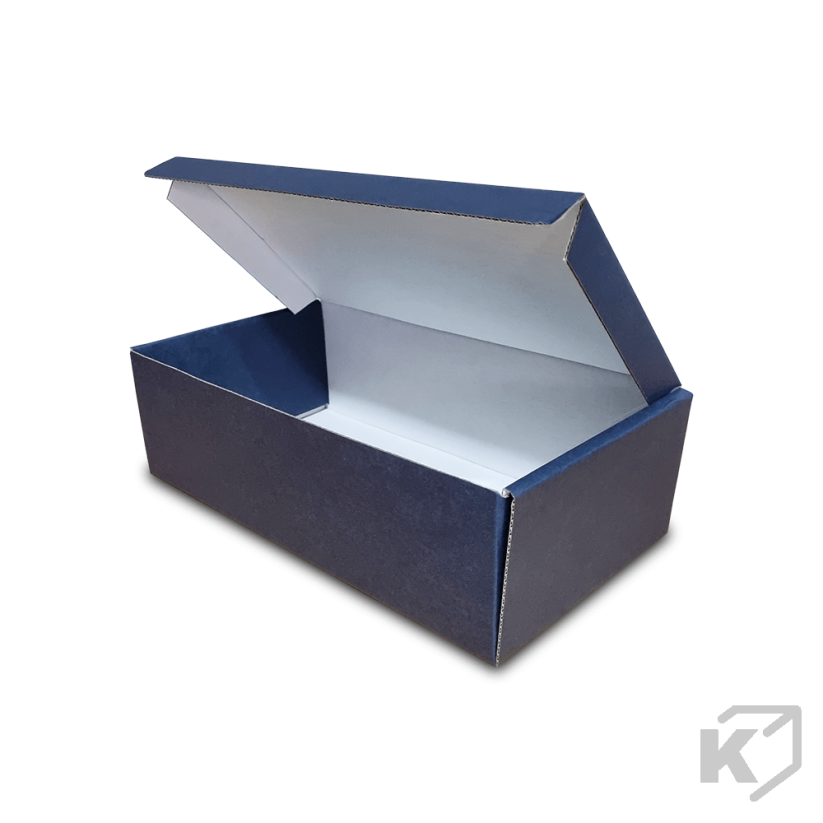 Skladacie krabice Fefco 0427 300x160x90mm 3VVL modrá-biela