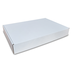 Skladacie krabice Fefco 0427 370x260x50mm 3VVL biela-hnedá