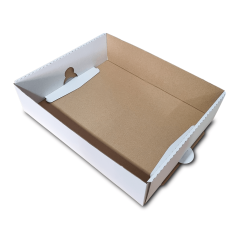Kartónové prepravky 370x290x90mm biela-hnedá