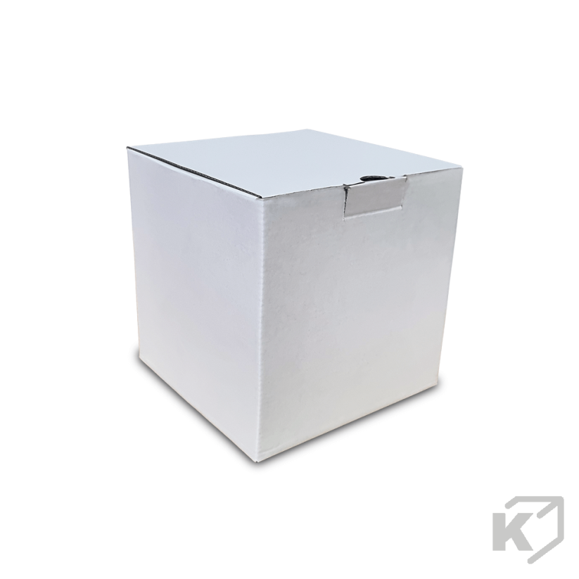 Kartónové krabice Fefco 0215 180x180x165mm 3VVL biela-hnedá