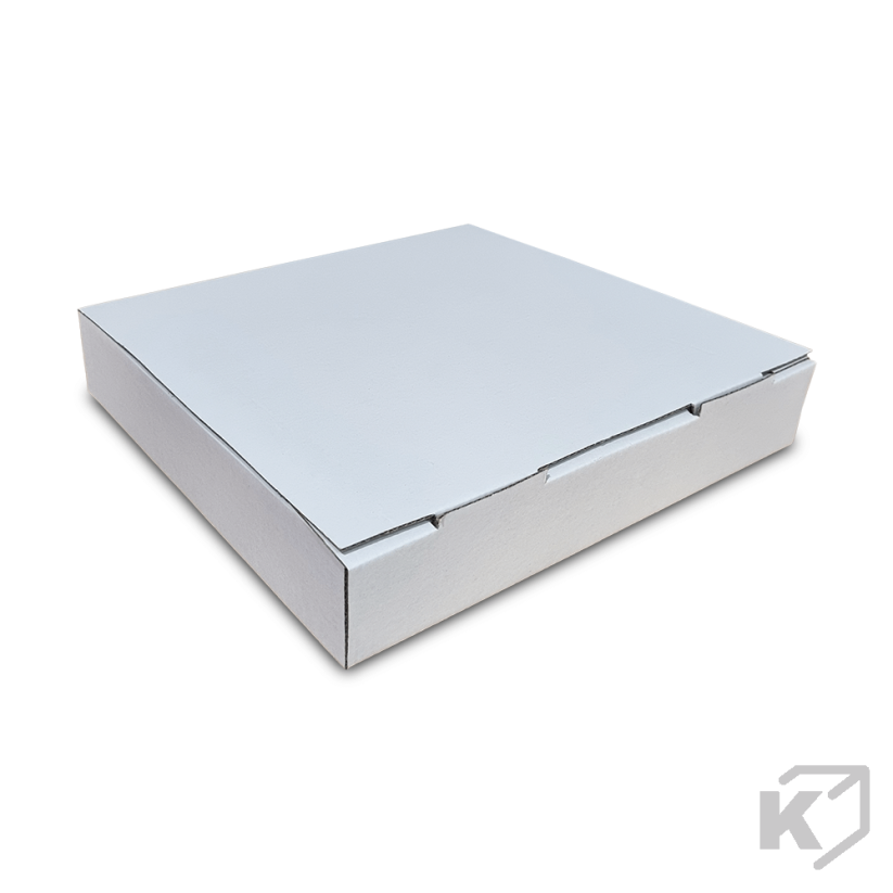 Skladacie krabice Fefco 0427 240x240x40mm 3VVL biela-hnedá