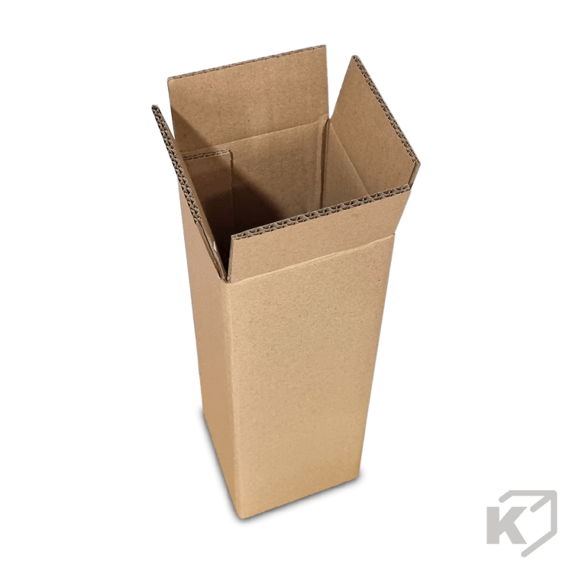 Prepravná krabica na 1 fľašu vína 100x100x330mm 5VVL hnedá