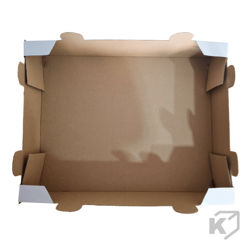 Kartónové prepravky 450x350x100mm biela-hnedá
