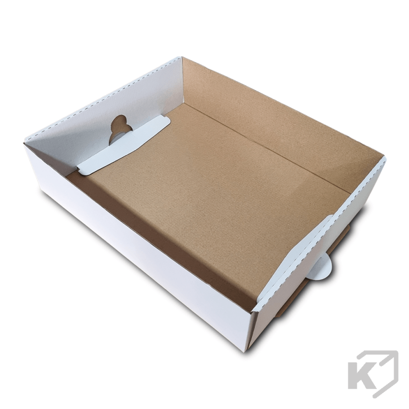 Kartónové prepravky 370x290x90mm biela-hnedá