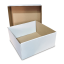 Krabice s vekom FEFCO 0331 - 150x150x80mm 3VVL biela-hnedá 2 Krabice s vekom FEFCO 0331 - 150x150x80mm 3VVL biela-hnedá 2