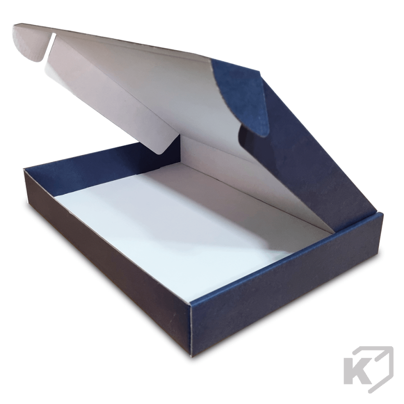 Skladacie krabice Fefco 0427 370x260x50mm 3VVL modrá-biela