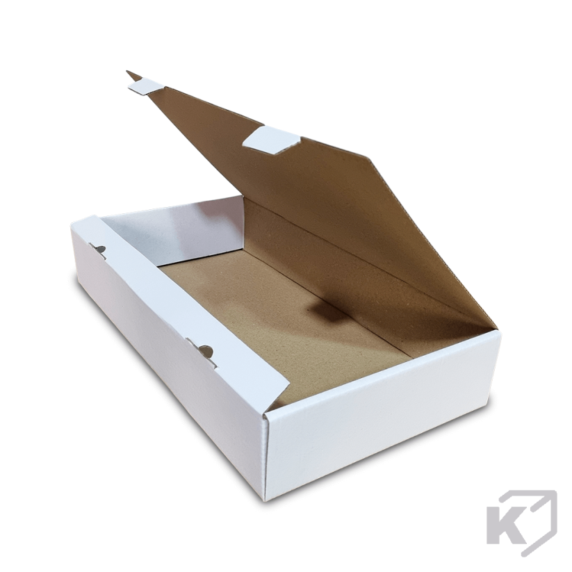 Skladacie krabice Fefco 0427 345x185x60mm 3VVL biela-hnedá