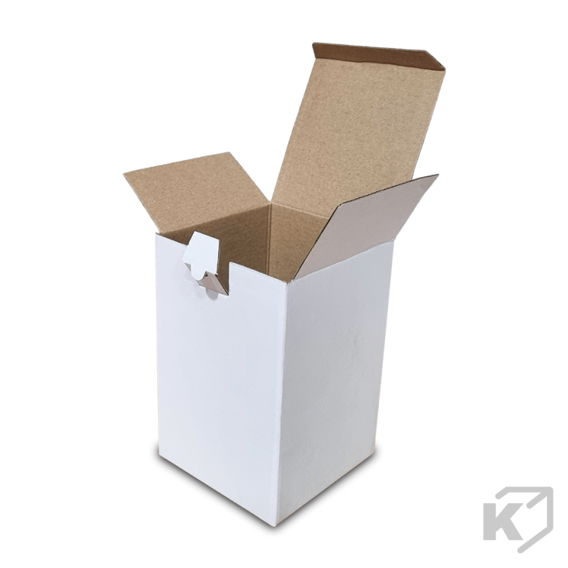 Kartónové krabice Fefco 0215 102x102x152mm 3VVL biela-hnedá