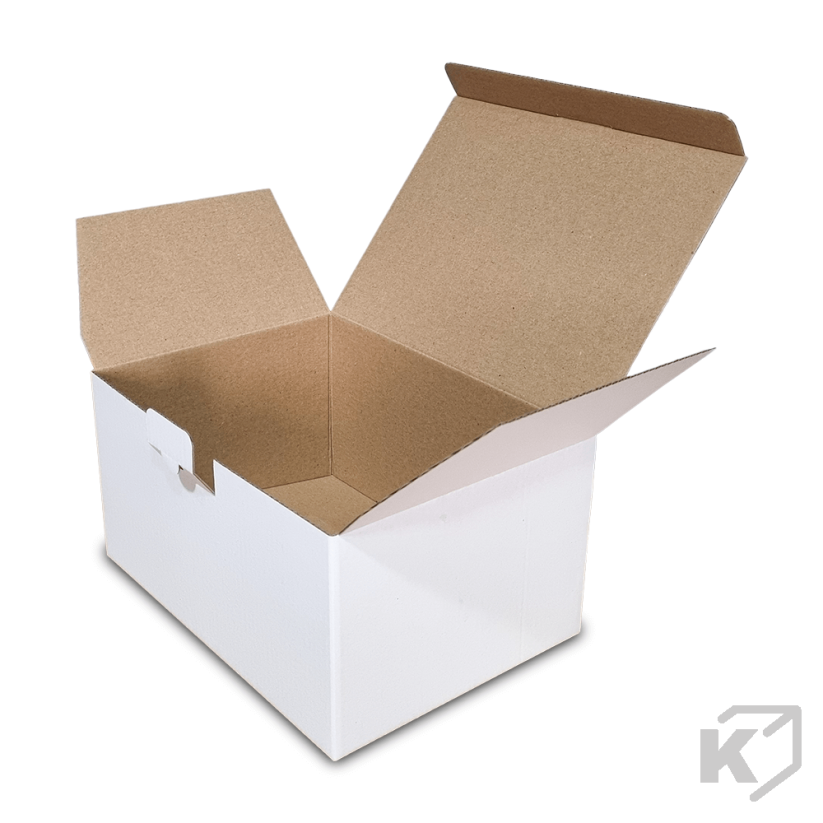 Kartónové krabice Fefco 0215 197x99x92mm 3VVL biela-hnedá