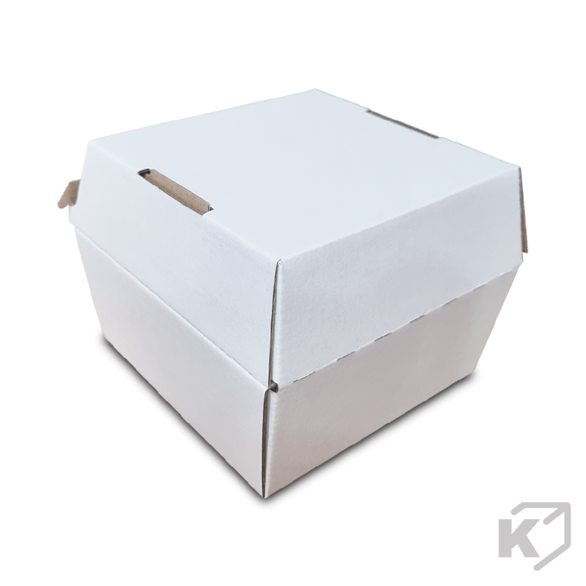 Burger box 155x150x85mm biela