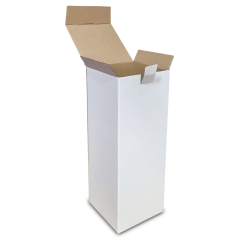 Kartónové krabice Fefco 0215 125x125x315mm 3VVL biela-hnedá