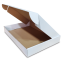 Skladacie krabice Fefco 0427 370x260x50mm 3VVL biela-hnedá