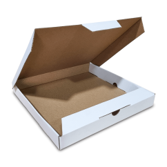 Skladacie krabice Fefco 0427 250x250x32mm 3VVL biela-hnedá