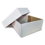 Krabice s vekom FEFCO 0331 - 150x150x80mm 3VVL biela-hnedá Krabice s vekom FEFCO 0331 - 150x150x80mm 3VVL biela-hnedá