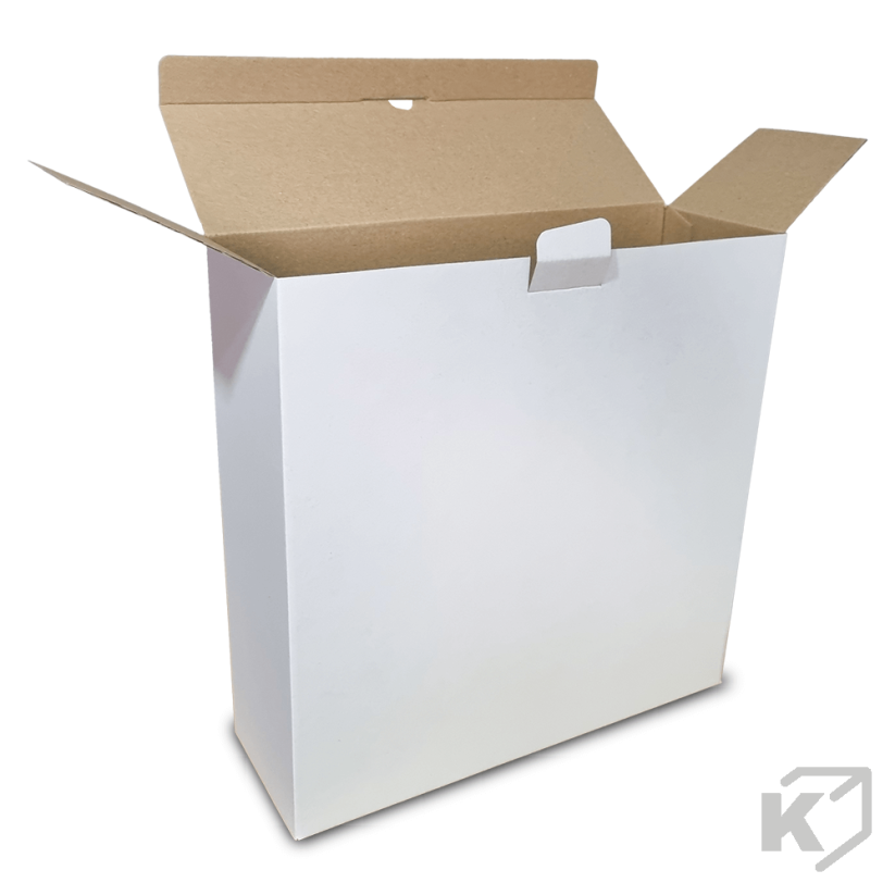 Kartónové krabice Fefco 0215 285x100x261mm 3VVL biela-hnedá