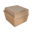 Burger box 155x150x85mm hnedá