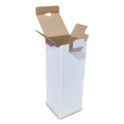 Kartónové krabice Fefco 0215 82x82x197mm 3VVL biela-hnedá