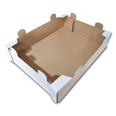 Kartónové prepravky 450x350x100mm biela-hnedá