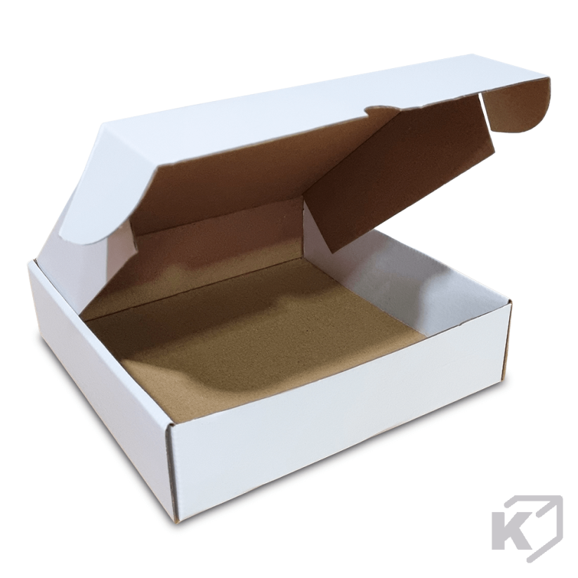 Skladacie krabice Fefco 0427 375x200x60mm 3VVL biela-hnedá