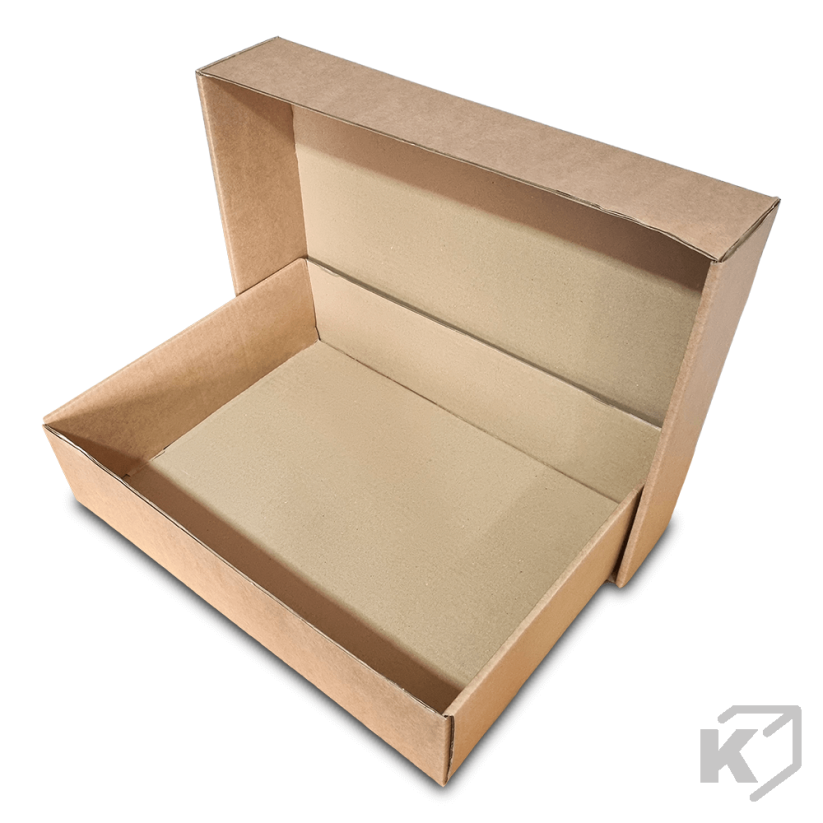 Kartónové prepravky s vekom 400x300x100mm hnedá