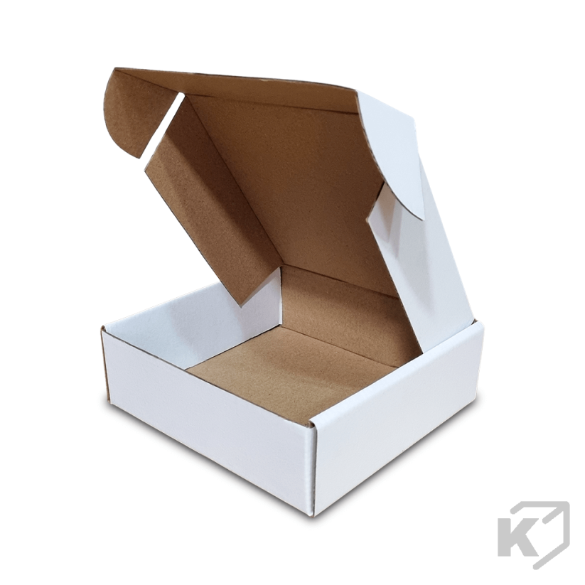 Skladacie krabice Fefco 0427 167x155x50mm 3VVL biela-hnedá