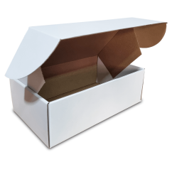 Skladacie krabice Fefco 0427 323x185x104mm 3VVL biela-hnedá