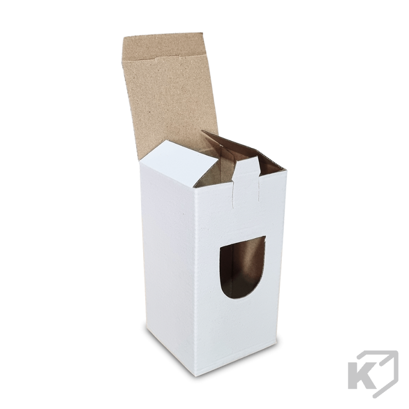 Darčekové krabice 85x85x158mm biela-hnedá