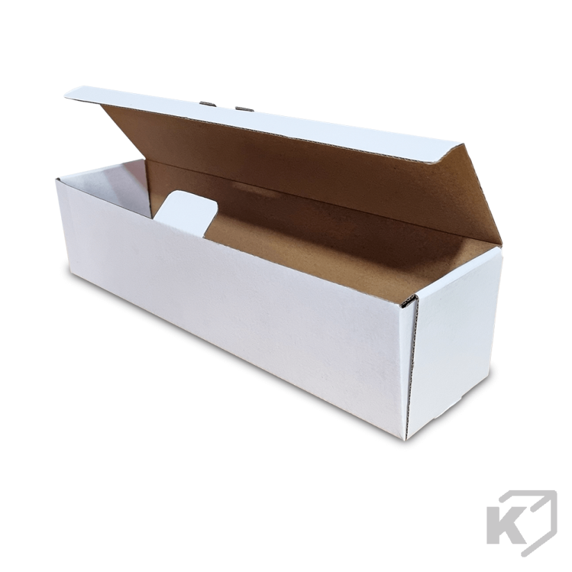 Skladacie krabice Fefco 0427 342x87x84mm 3VVL biela-hnedá