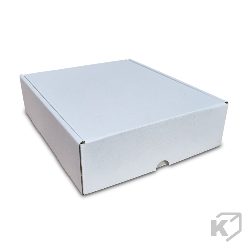 Skladacie krabice Fefco 0427 221x257x70mm 3VVL biela-hnedá