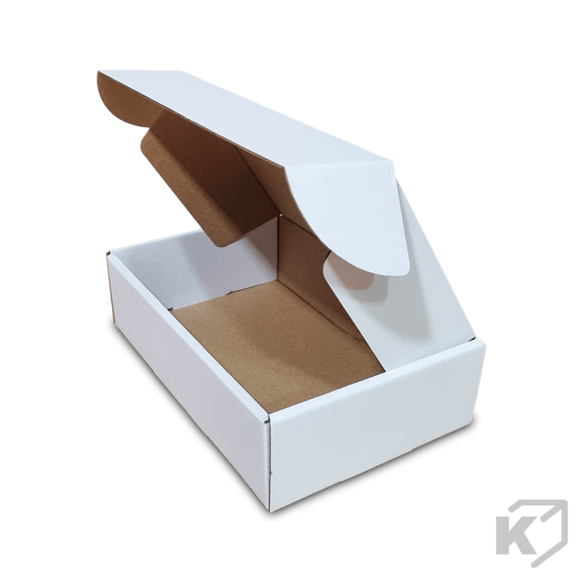Skladacie krabice Fefco 0427 226x144x60mm 3VVL biela-hnedá
