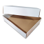 Krabice na koláče s vekom 400x300x100mm biela-hnedá