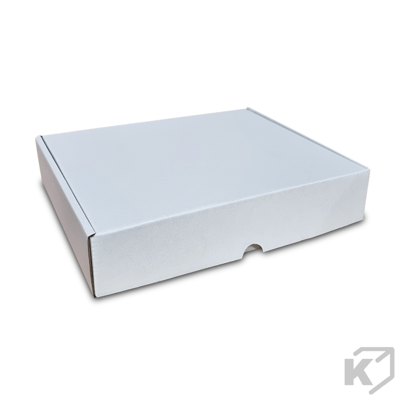 Skladacie krabice Fefco 0427 266x206x53mm 3VVL biela-hnedá