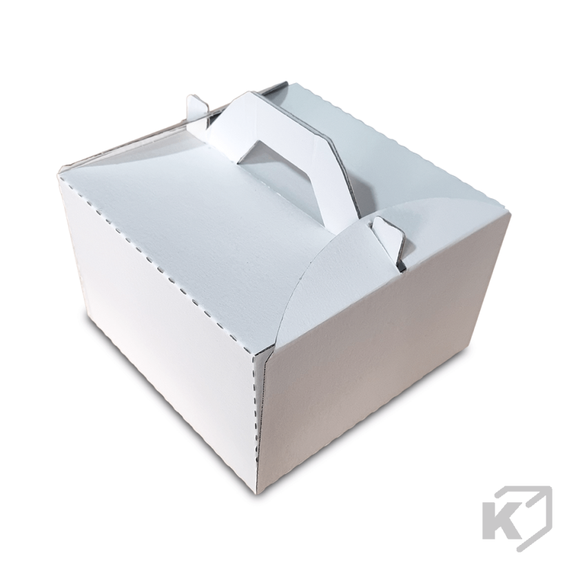 Krabice na koláče 180x180x110mm biela