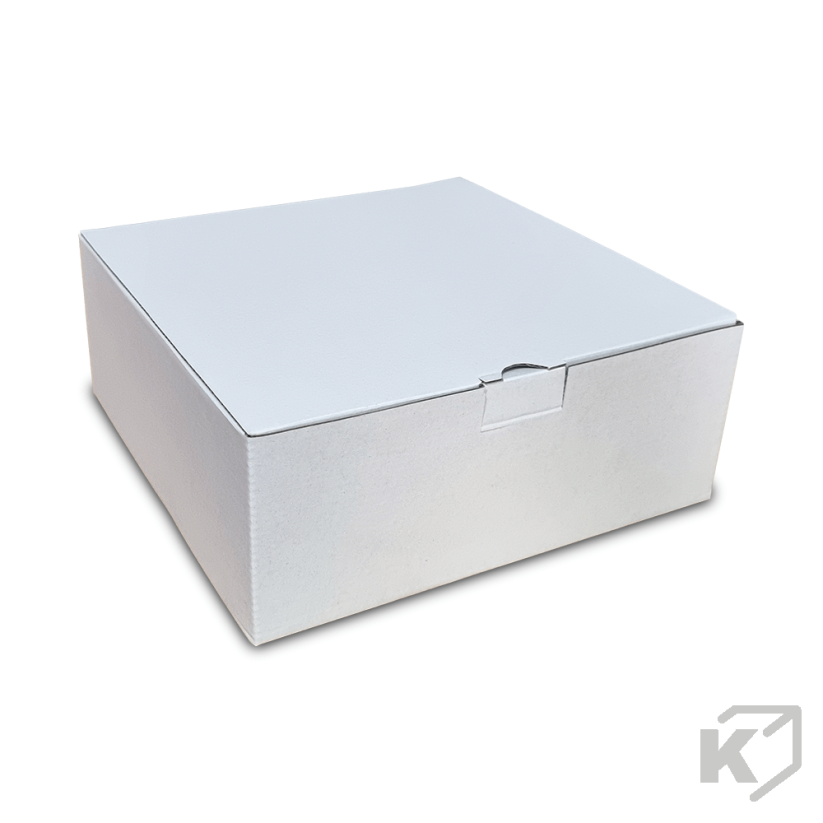 Kartónové krabice Fefco 0215 240x240x95mm 3VVL biela-hnedá