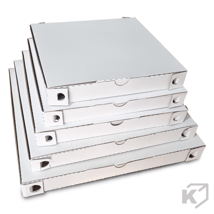 Krabice na pizzu 400x400x40mm biela