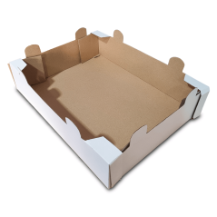 Kartónové prepravky 450x350x100mm biela-hnedá