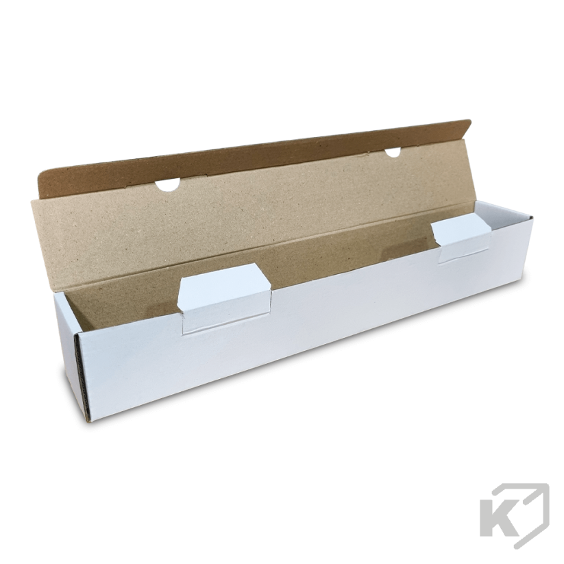 Skladacie krabice Fefco 0427 390x60x60mm 3VVL biela-hnedá