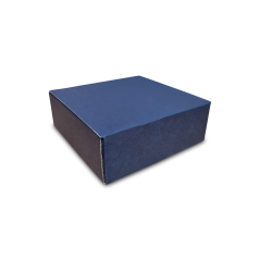 Skladacie krabice Fefco 0427 190x190x70mm 3VVL modrá-biela