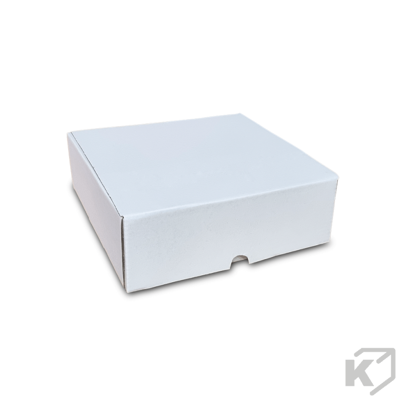 Skladacie krabice Fefco 0427 170x170x60mm 3VVL biela-hnedá