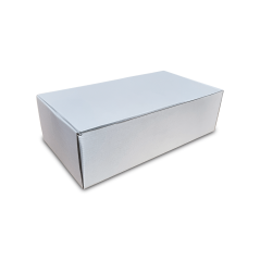 Skladacie krabice Fefco 0427 300x160x90mm 3VVL biela-hnedá