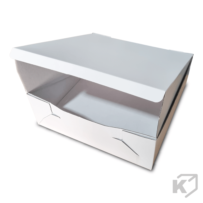 Krabice na koláče 280x280x100mm biela