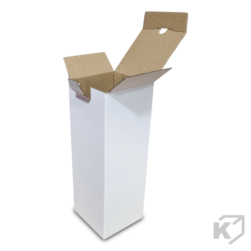 Kartónové krabice Fefco 0215 95x95x255mm 3VVL biela-hnedá