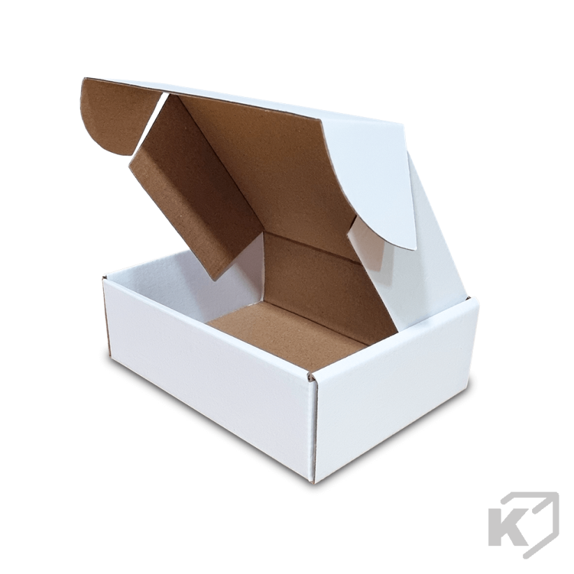 Skladacie krabice Fefco 0427 171x126x53mm 3VVL biela-hnedá