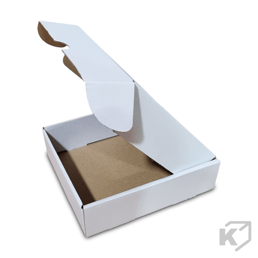 Skladacie krabice Fefco 0427 155x171x48mm 3VVL biela-hnedá