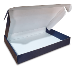 Skladacie krabice Fefco 0427 370x260x50mm 3VVL modrá-biela