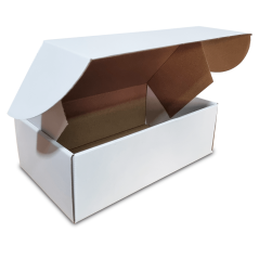 Skladacie krabice Fefco 0427 323x185x104mm 3VVL biela-hnedá