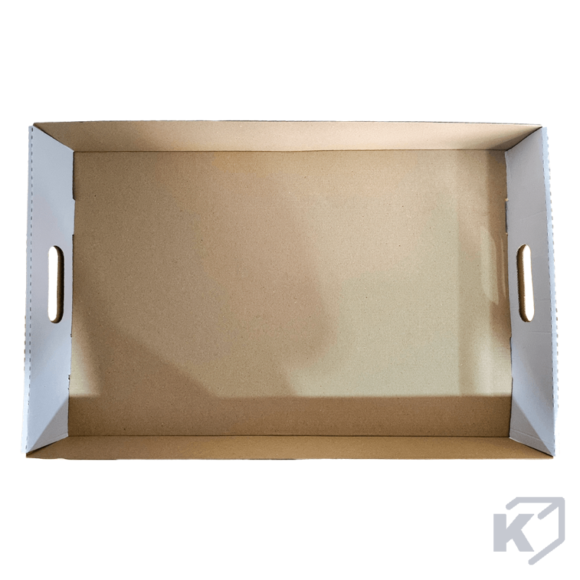 Kartónové prepravky 600x400x80mm biela-hnedá