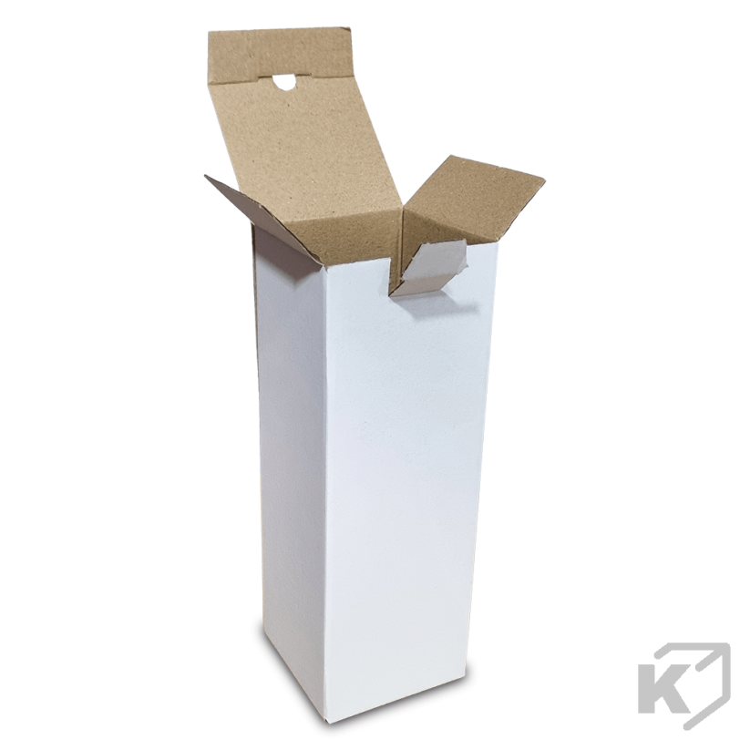 Kartónové krabice Fefco 0215 95x95x255mm 3VVL biela-hnedá