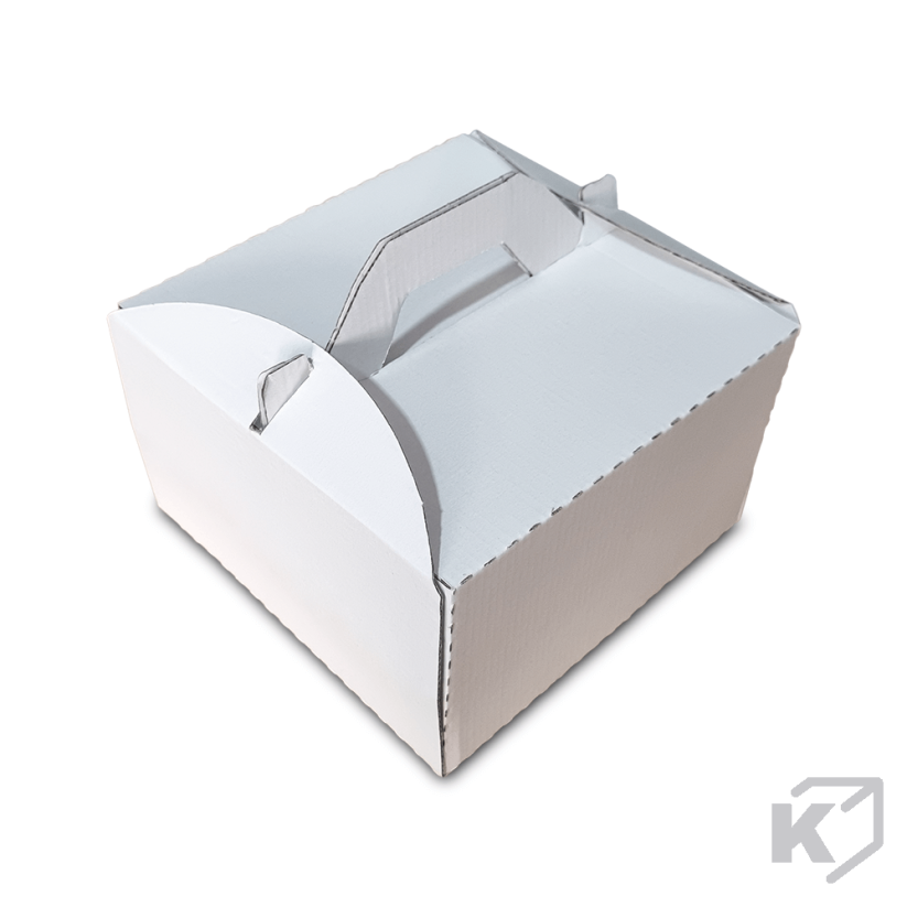 Krabice na koláče 180x180x110mm biela