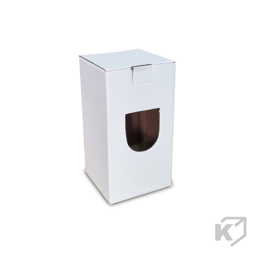 Darčekové krabice 85x85x158mm biela-hnedá